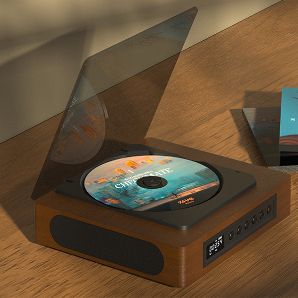 Retro CD‑Speler met Bluetooth en Compact Ontwerp