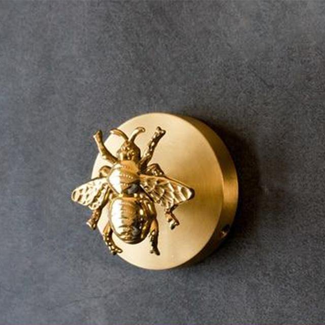 Massief Messing Wandhaak met Decoratief Dieren- en Bloemontwerp voor Wandmontage