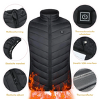 Verwarmde Bodywarmer Met Drie Warmtestanden Voor Comfort Tijdens Koude Dagen