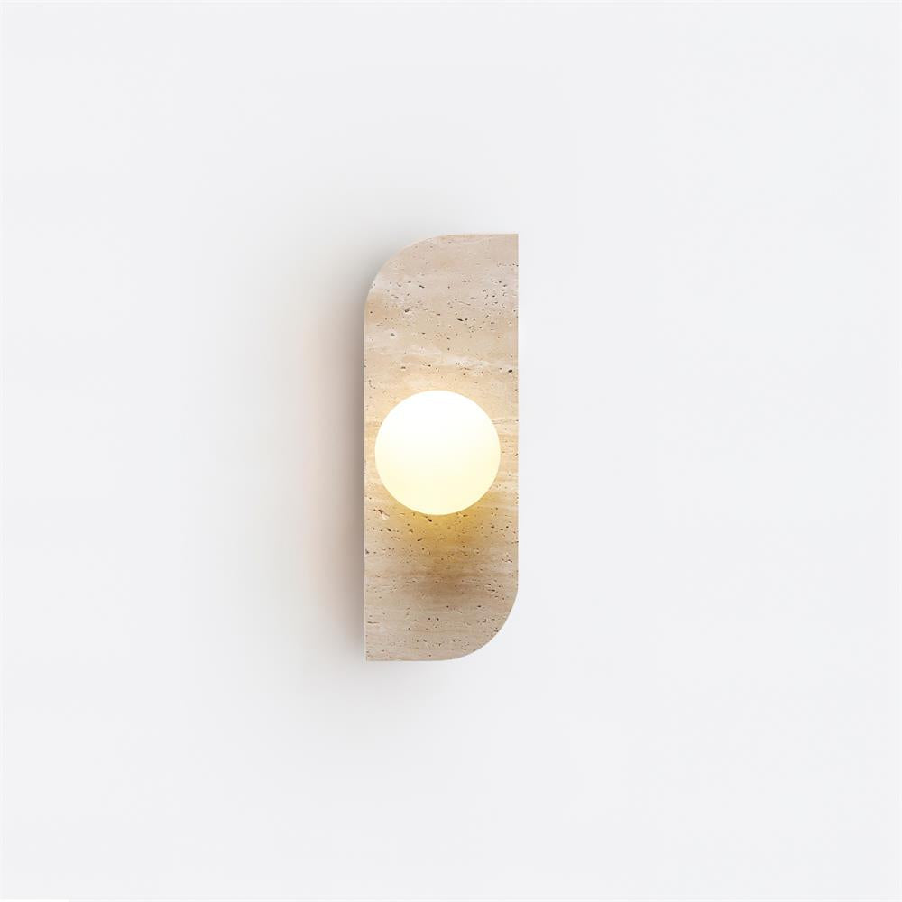 Travertin Wandlamp Met Meerdere Lichtpunten En Moderne Uitstraling