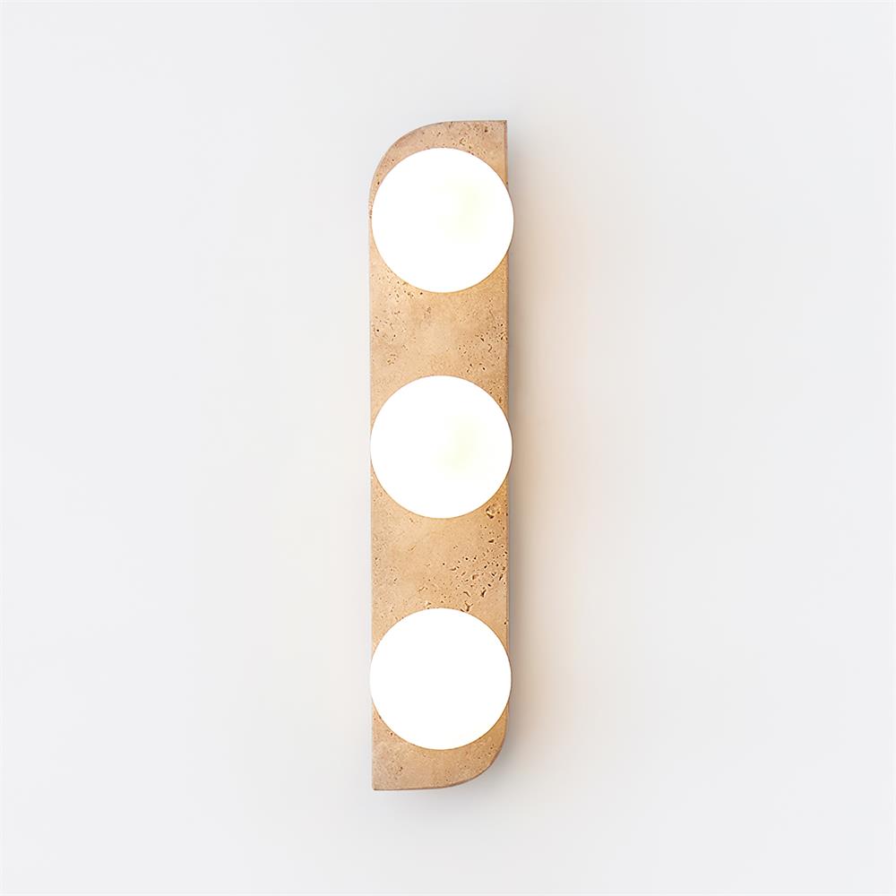 Travertin Wandlamp Met Meerdere Lichtpunten En Moderne Uitstraling