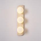 Travertin Wandlamp Met Meerdere Lichtpunten En Moderne Uitstraling