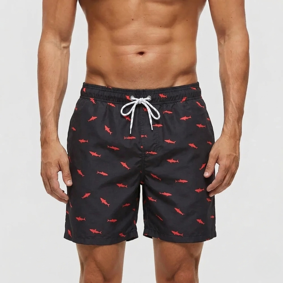 Heren Sneldrogende Zwemshort met Elastische Taille en Steekzakken
