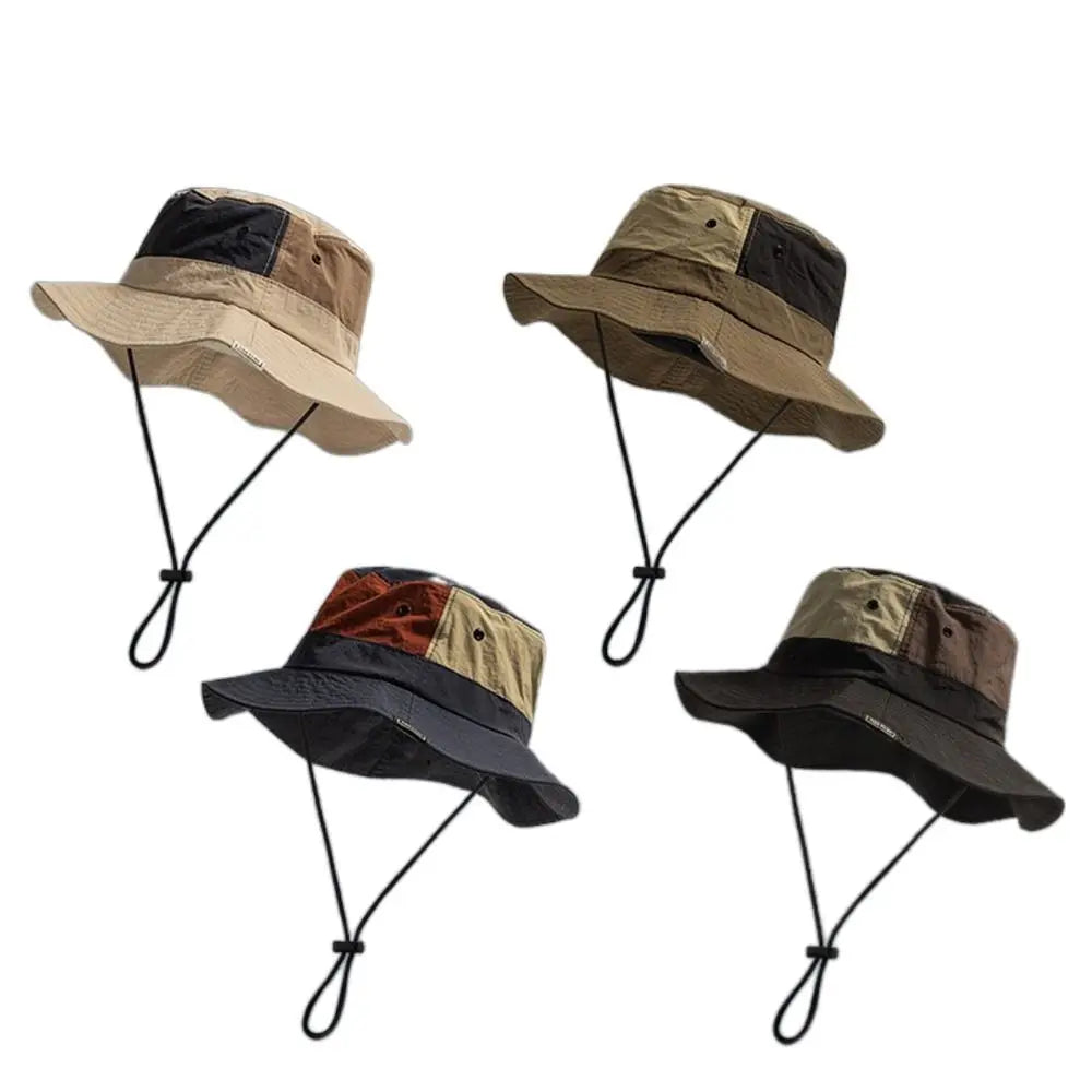 Unisex Zonnehoed met Brede Rand en UV-Bescherming voor Outdooractiviteiten