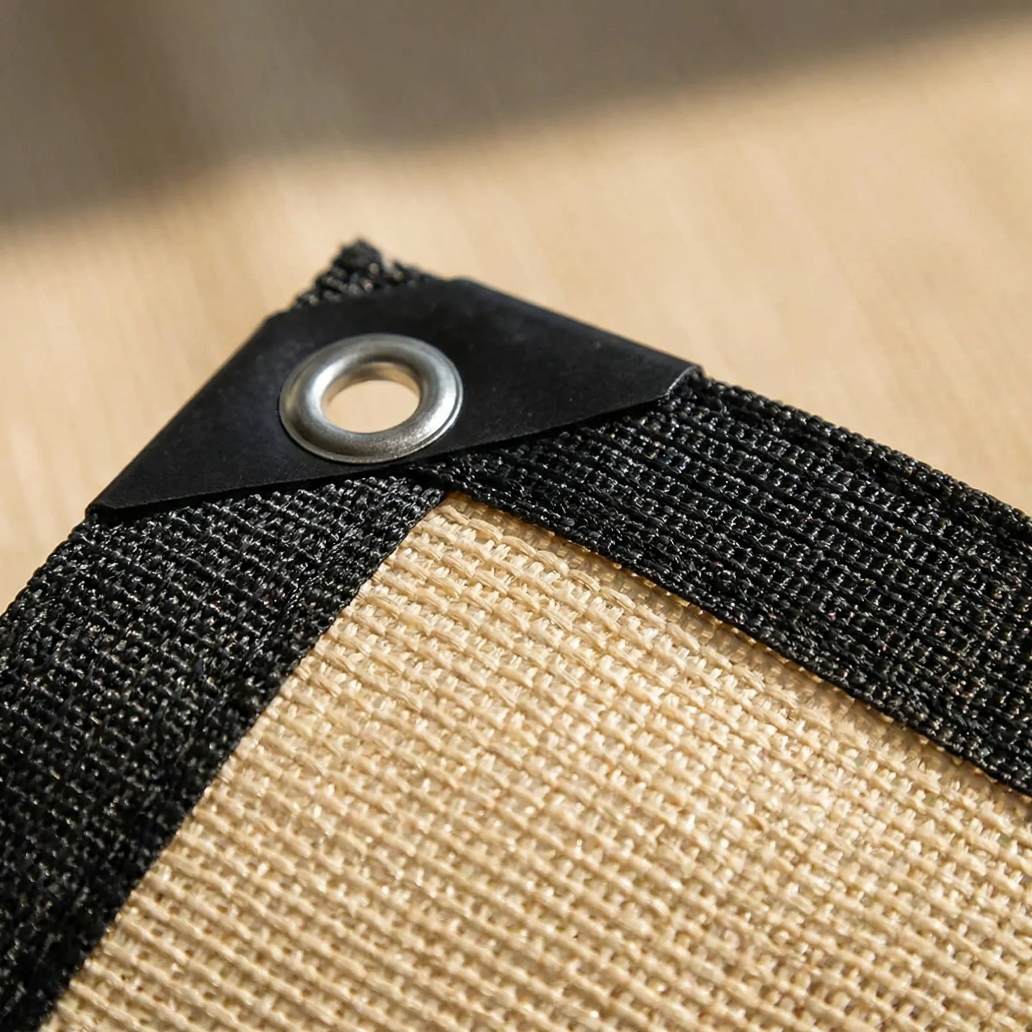 Rechthoekig Schaduwdoek met Verstevigde Ogen voor Tuin en Terras