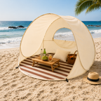 Pop-up Strandtent voor 3 tot 4 Personen met Snelle Opzet