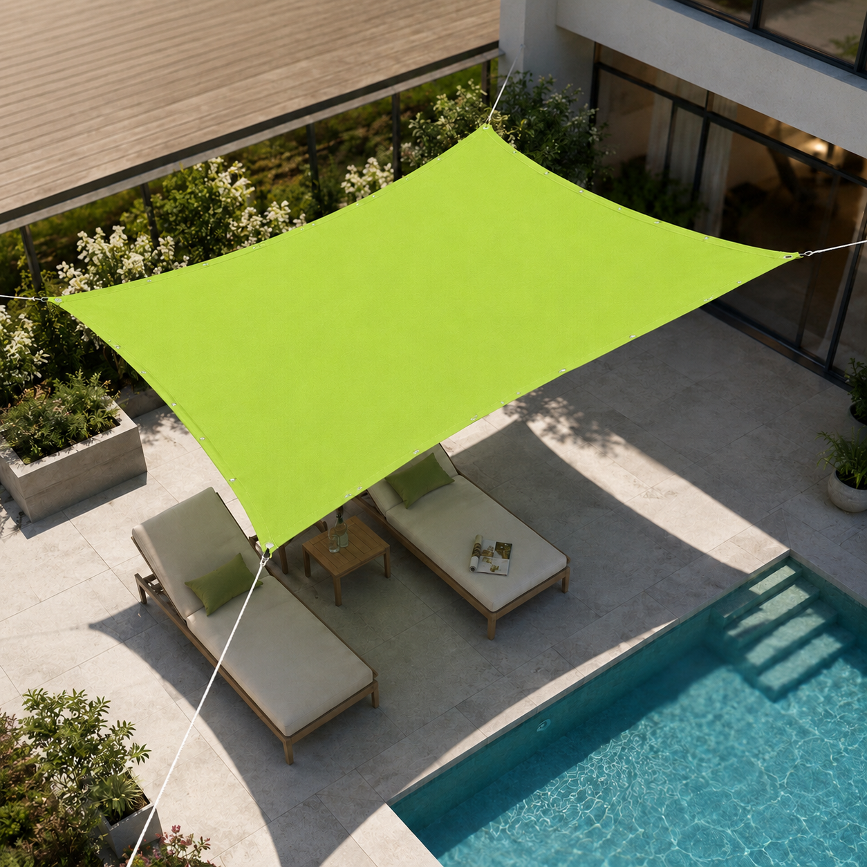 Waterdicht Schaduwdoek met UV-Bescherming voor Tuin, Terras en Camping