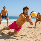 Heren Beachshort met Sneldrogende Stof en Verstelbaar Trekkoord