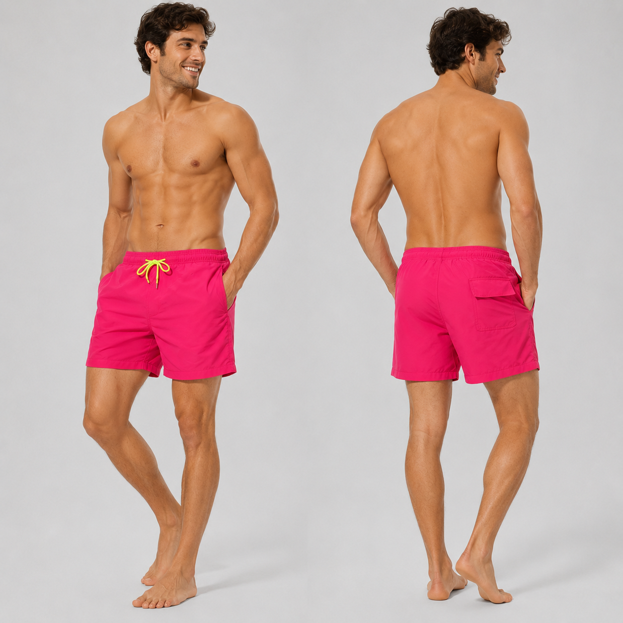 Heren Beachshort met Sneldrogende Stof en Verstelbaar Trekkoord