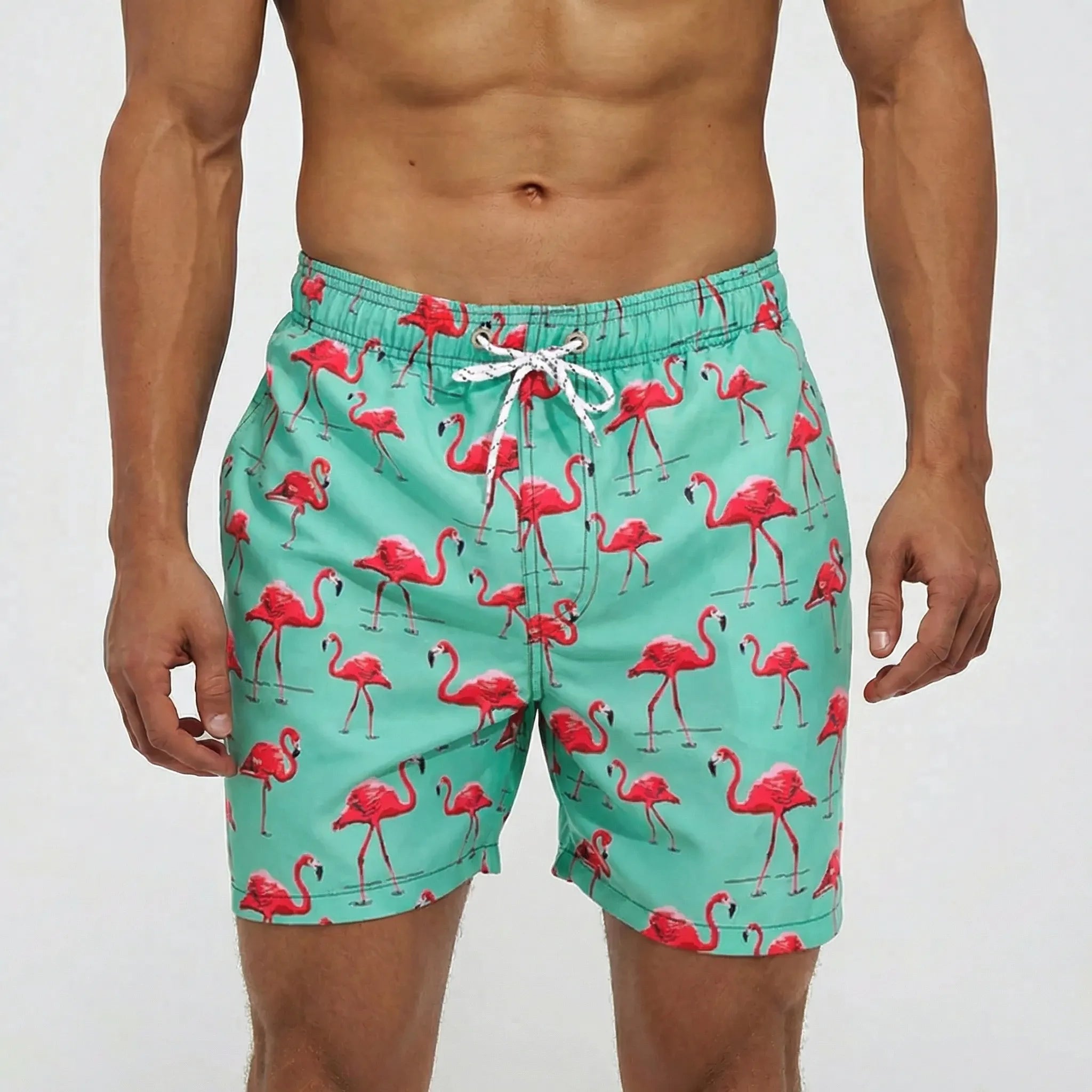 Heren Sneldrogende Zwemshort met Elastische Taille en Steekzakken