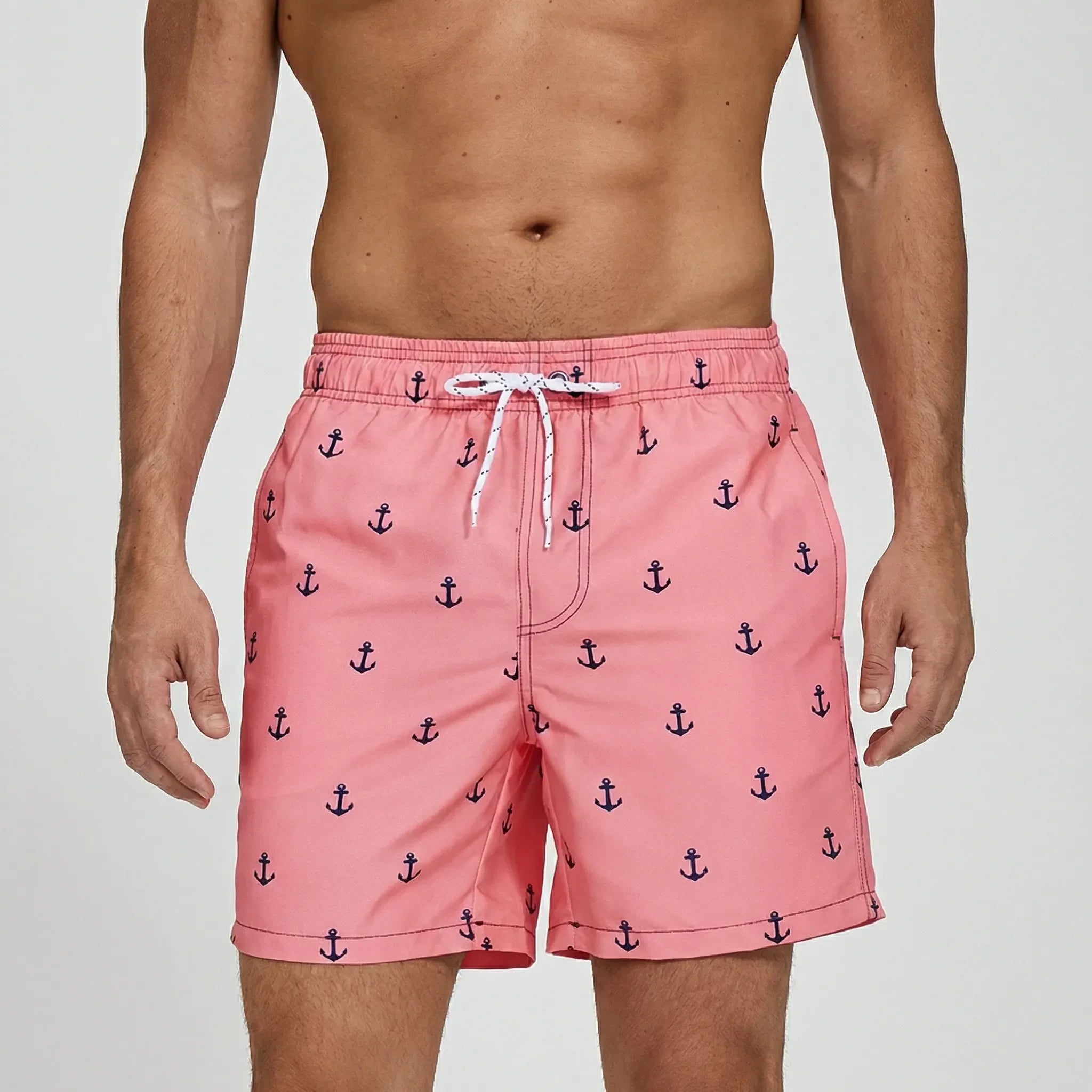 Heren Sneldrogende Zwemshort met Elastische Taille en Steekzakken