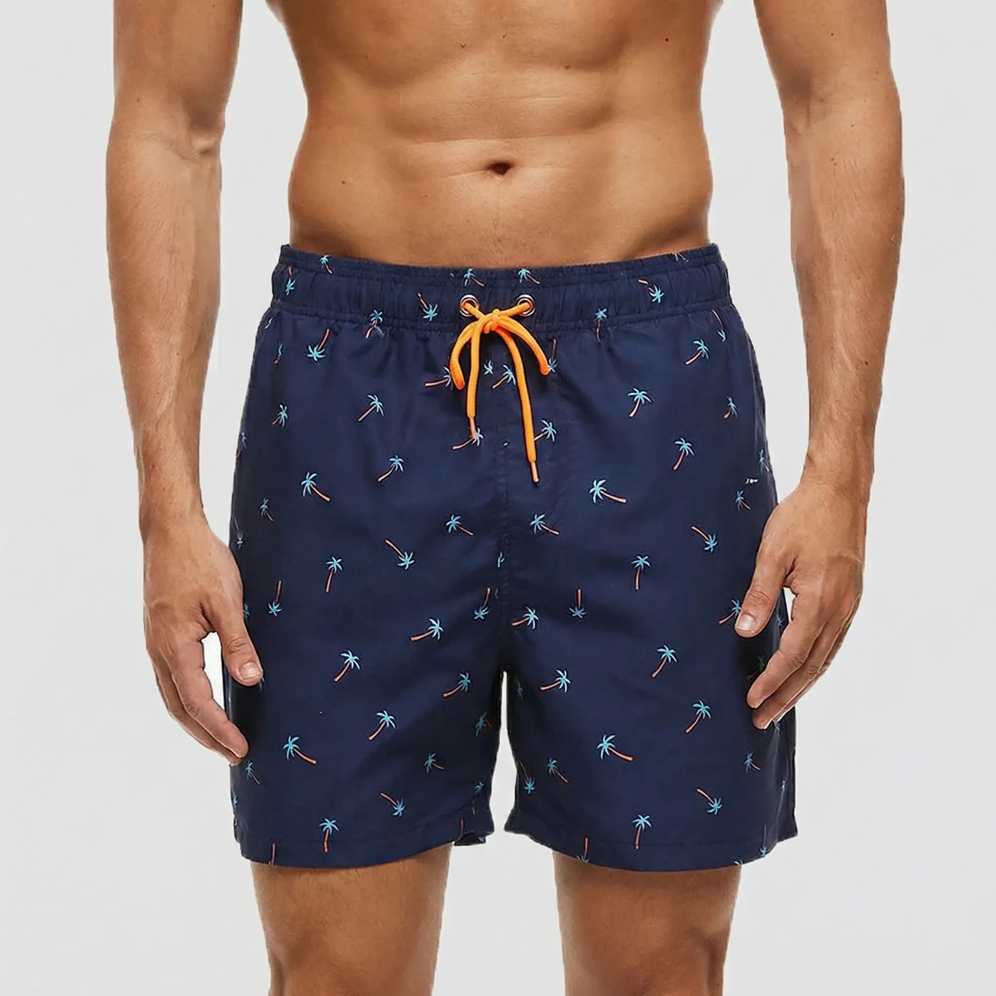 Heren Sneldrogende Zwemshort met Elastische Taille en Steekzakken