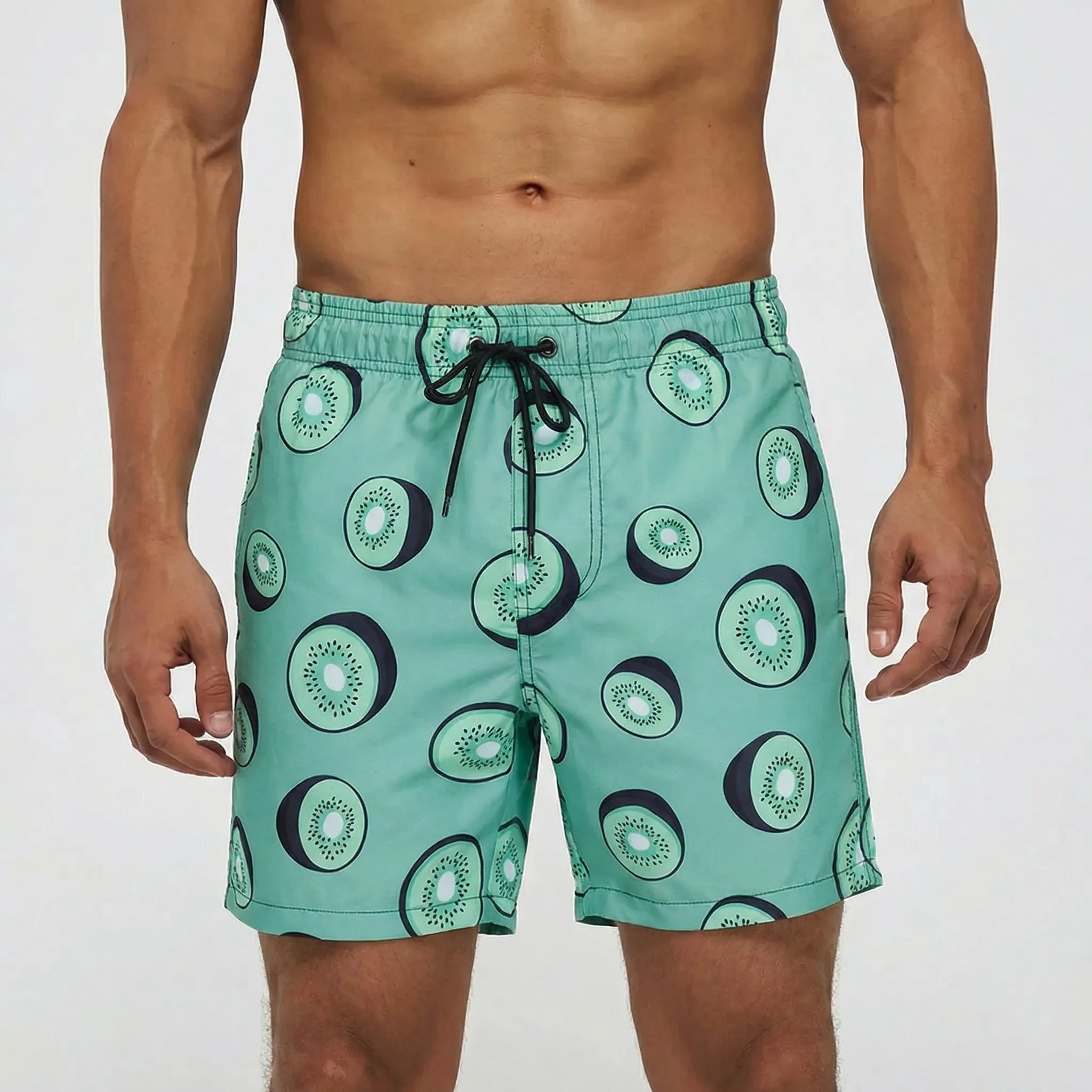 Heren Sneldrogende Zwemshort met Elastische Taille en Steekzakken
