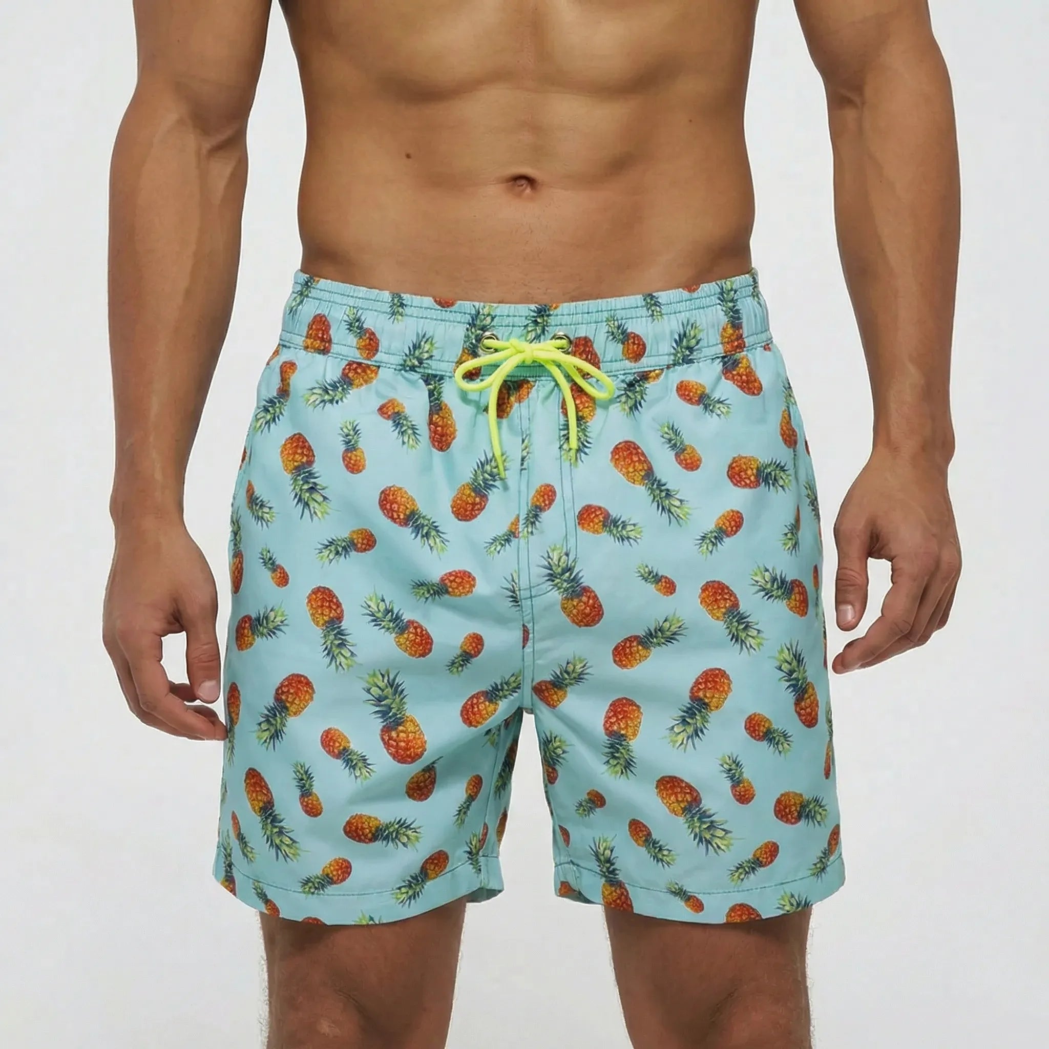 Heren Sneldrogende Zwemshort met Elastische Taille en Steekzakken