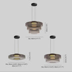 Gelaagde Glazen Hanglamp Met Warme LED-Verlichting En Tijdloos Design