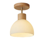 Plafondlamp met Hout‑Metaal Ontwerp en Warme LED‑Verlichting