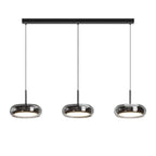 Hanglamp met drie glazen lichtpunten