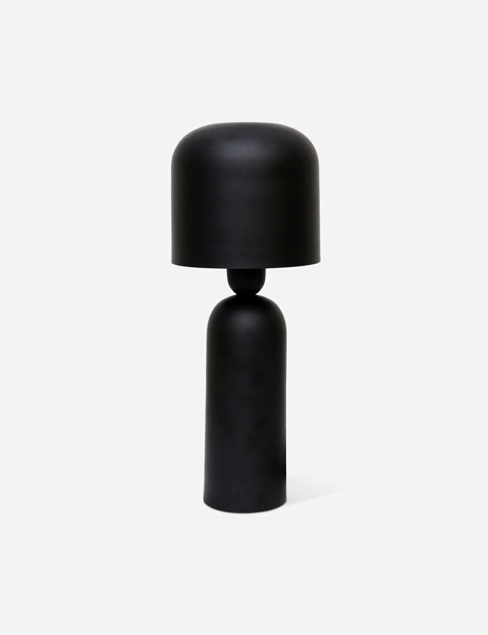 Tafellamp met Minimalistisch IJzerontwerp en Sculpturale Vorm