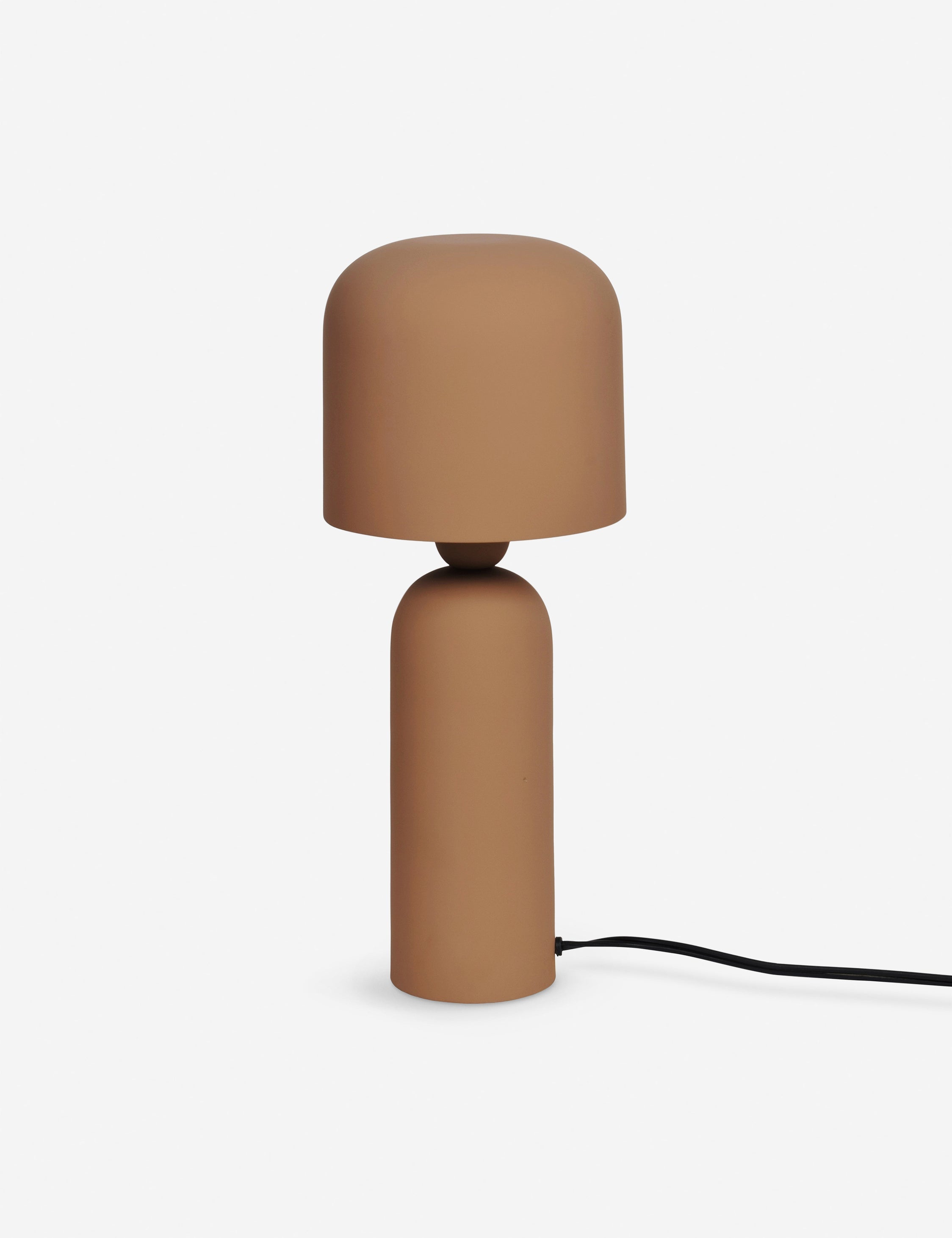 Tafellamp met Minimalistisch IJzerontwerp en Sculpturale Vorm