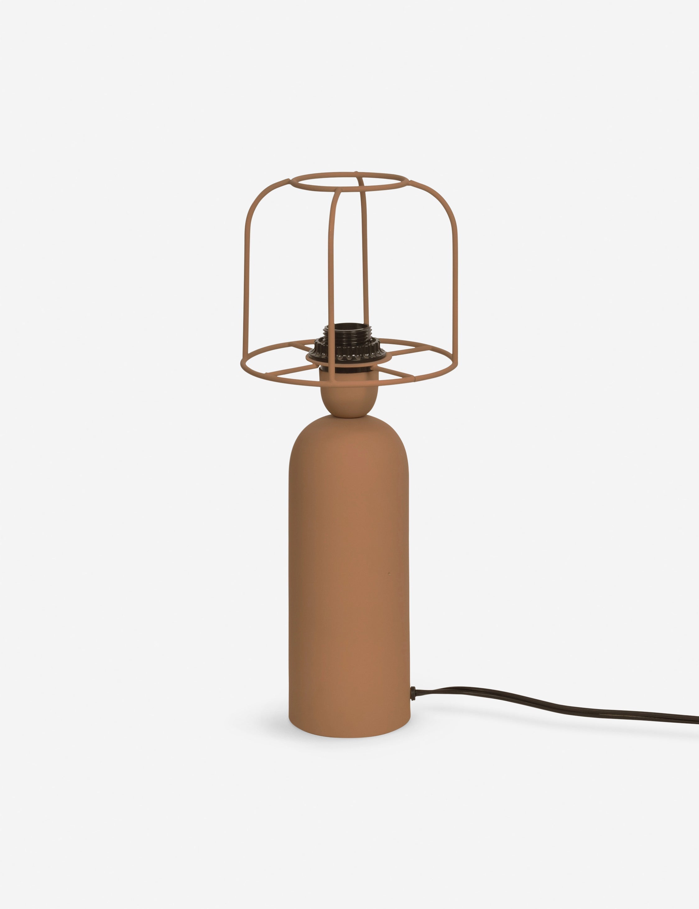 Tafellamp met Minimalistisch IJzerontwerp en Sculpturale Vorm