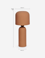 Tafellamp met Minimalistisch IJzerontwerp en Sculpturale Vorm