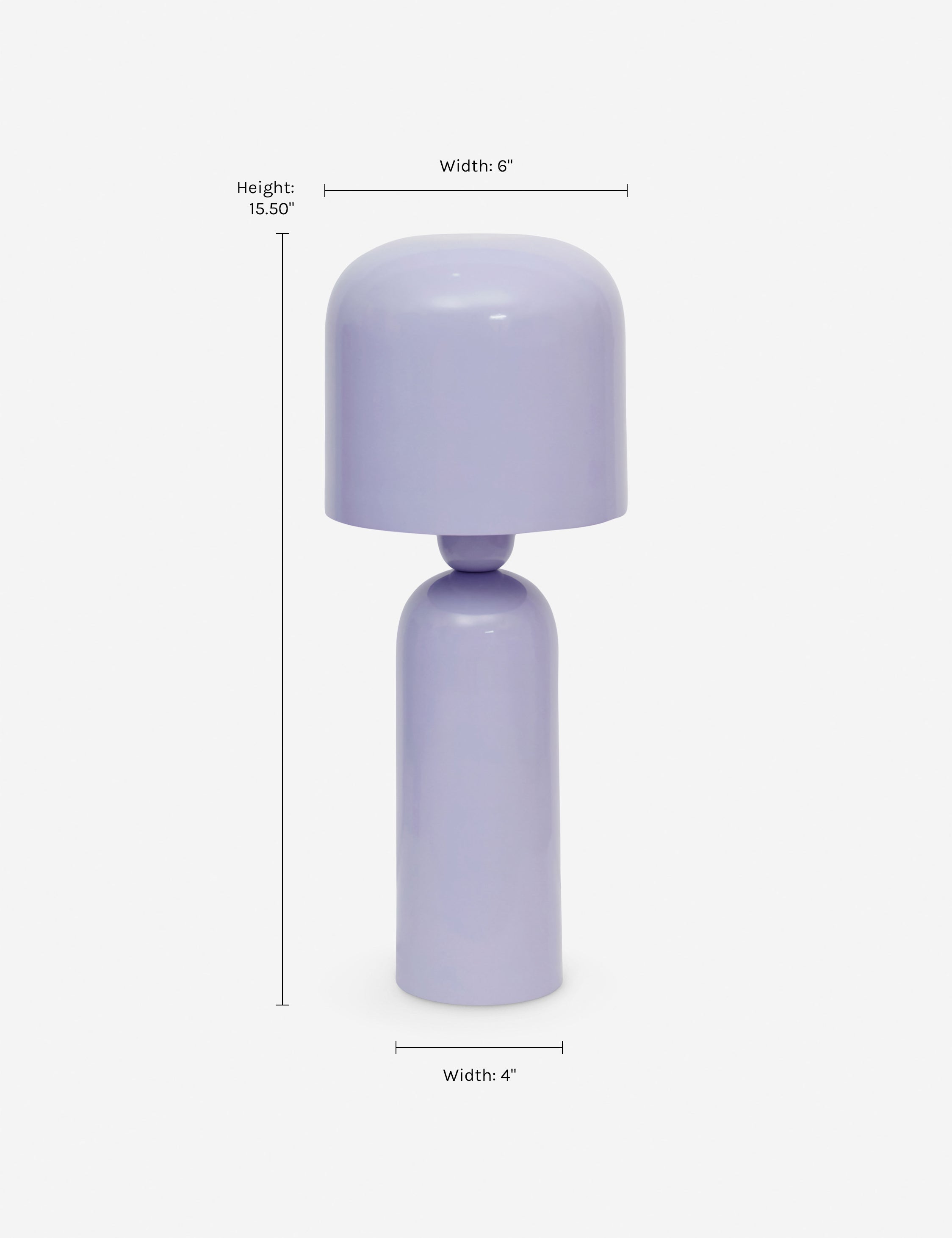 Tafellamp met Minimalistisch IJzerontwerp en Sculpturale Vorm