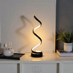 Spiraal LED Tafellamp met Dimbare Verlichting