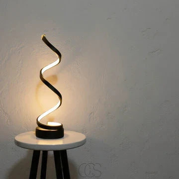 Spiraal LED Tafellamp met Dimbare Verlichting