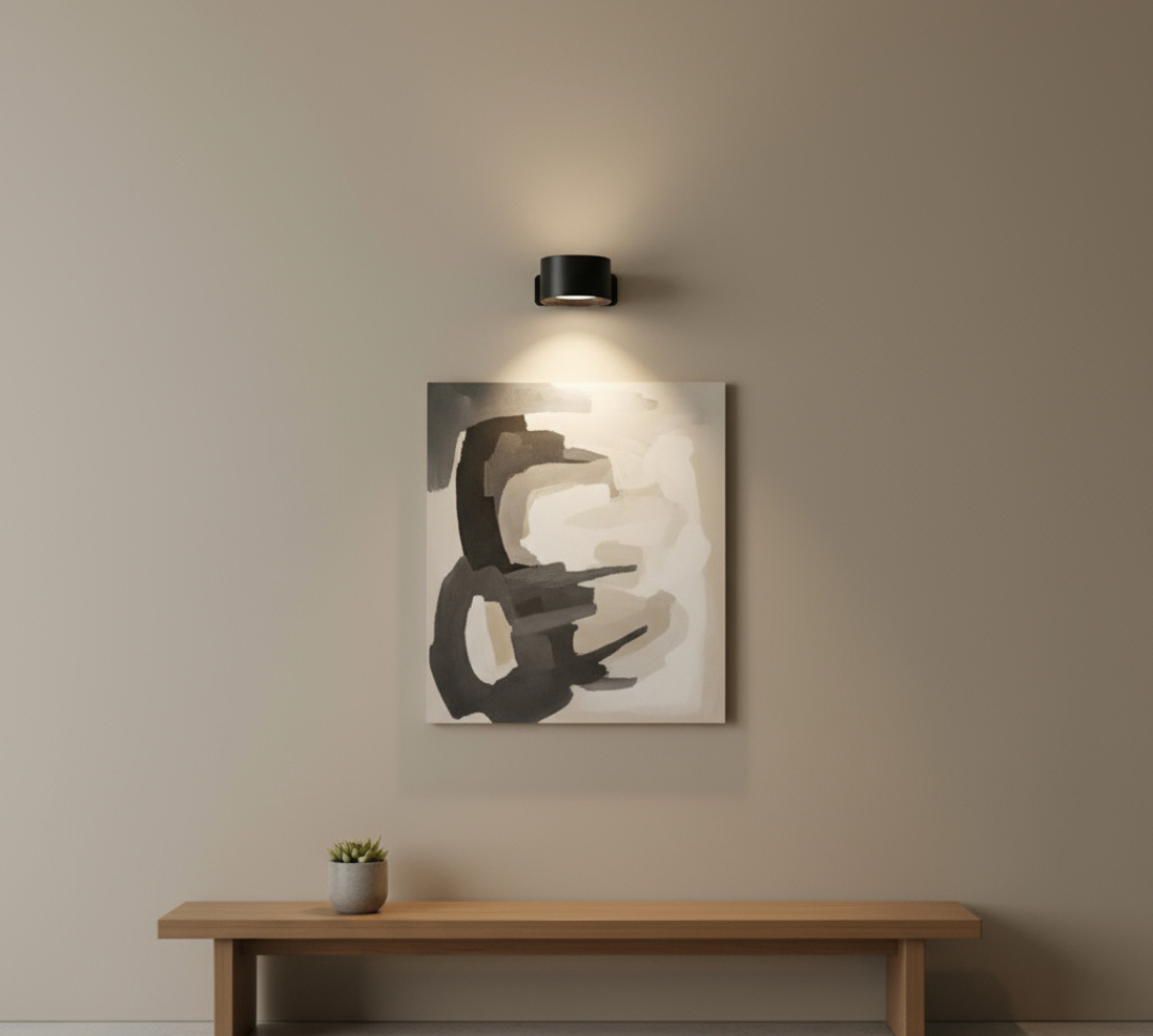 Ronde Wandlamp met Draadloze Ledverlichting