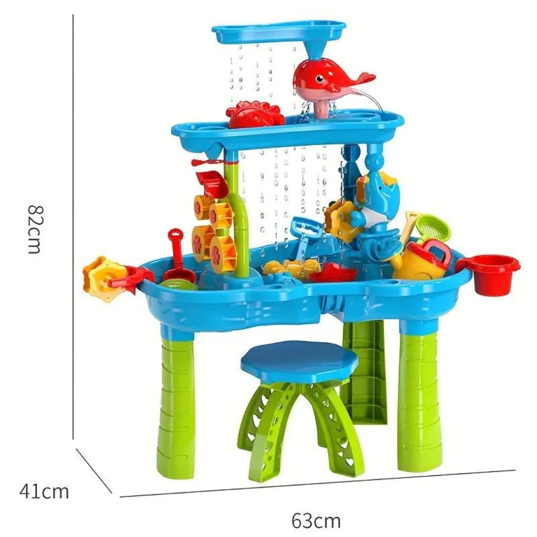 3‑Laags Speeltafel voor Zand en Water met Meerdere Speelniveaus