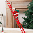 Klimmende Kerstman met Muzikale Ladder