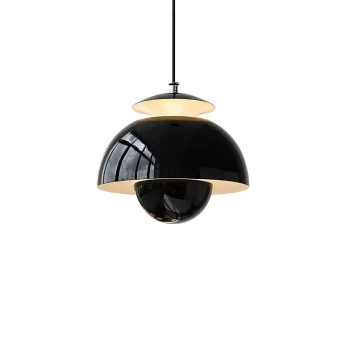 Scandinavische Hanglamp Met Gelaagde Kap En Zachte Lichtverspreiding