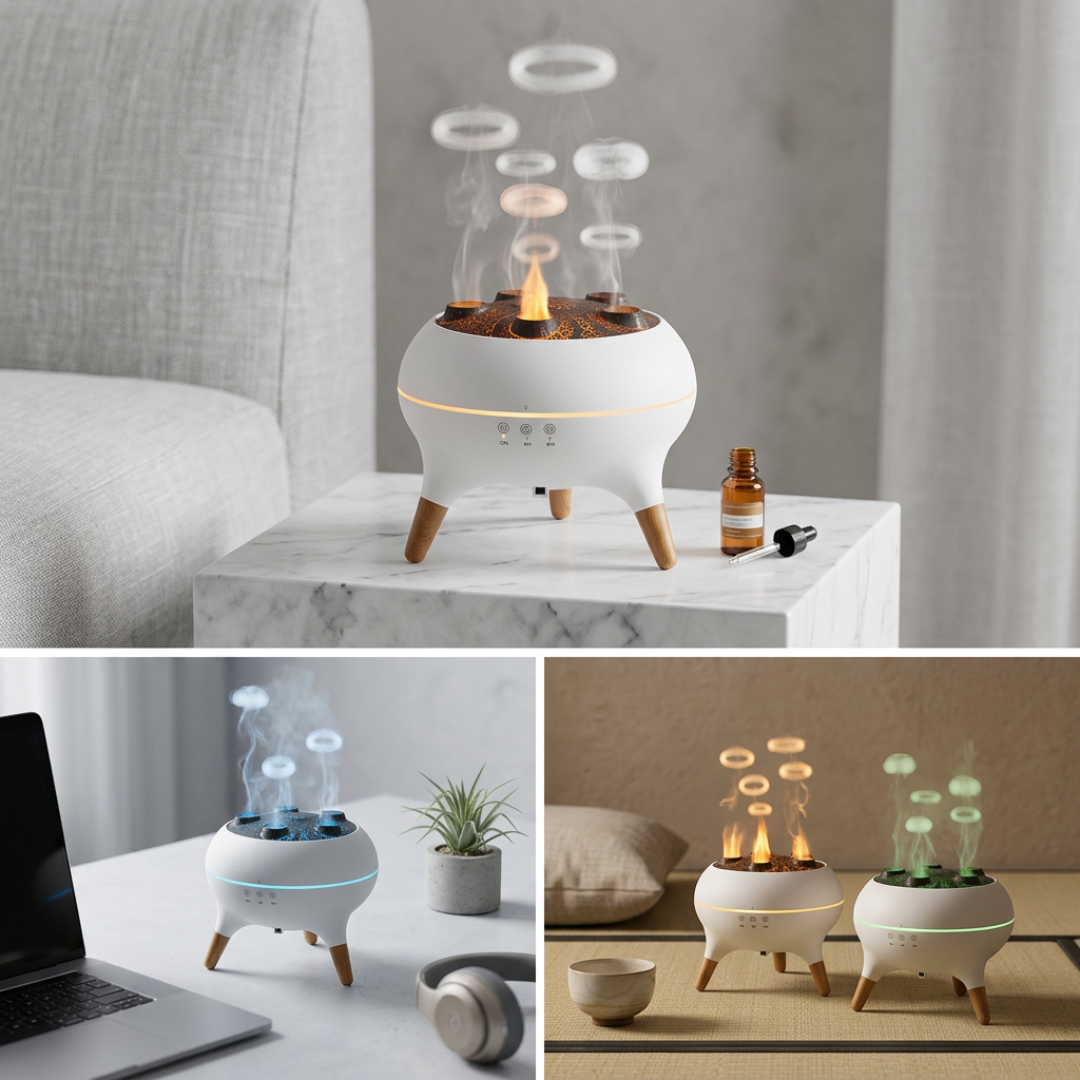 Aroma Diffuser Met Kwallen Effect En Sfeerverlichting Voor Ontspanning