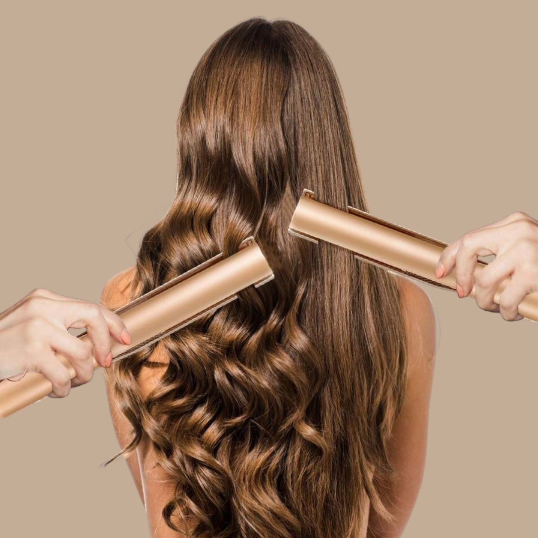 2-In-1 Haarstyler Voor Glad Haar En Zachte Krullen