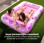 Opblaasbaar Loungebed en Zwembad met Waterfunctie voor Buiten
