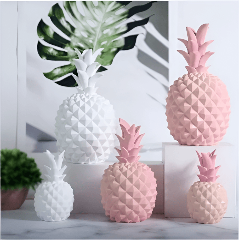 Decoratieve Ananas Spaarpot van Resin voor een Stijlvol Interieur