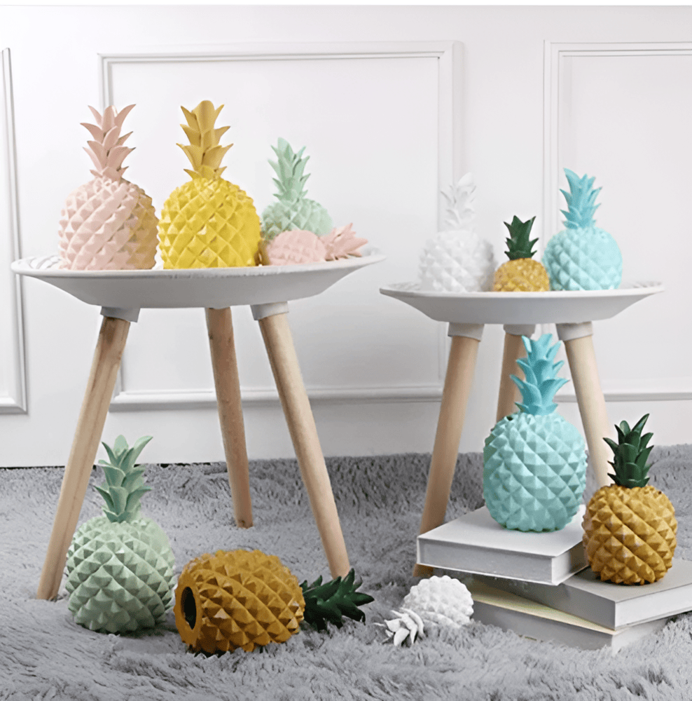 Decoratieve Ananas Spaarpot van Resin voor een Stijlvol Interieur