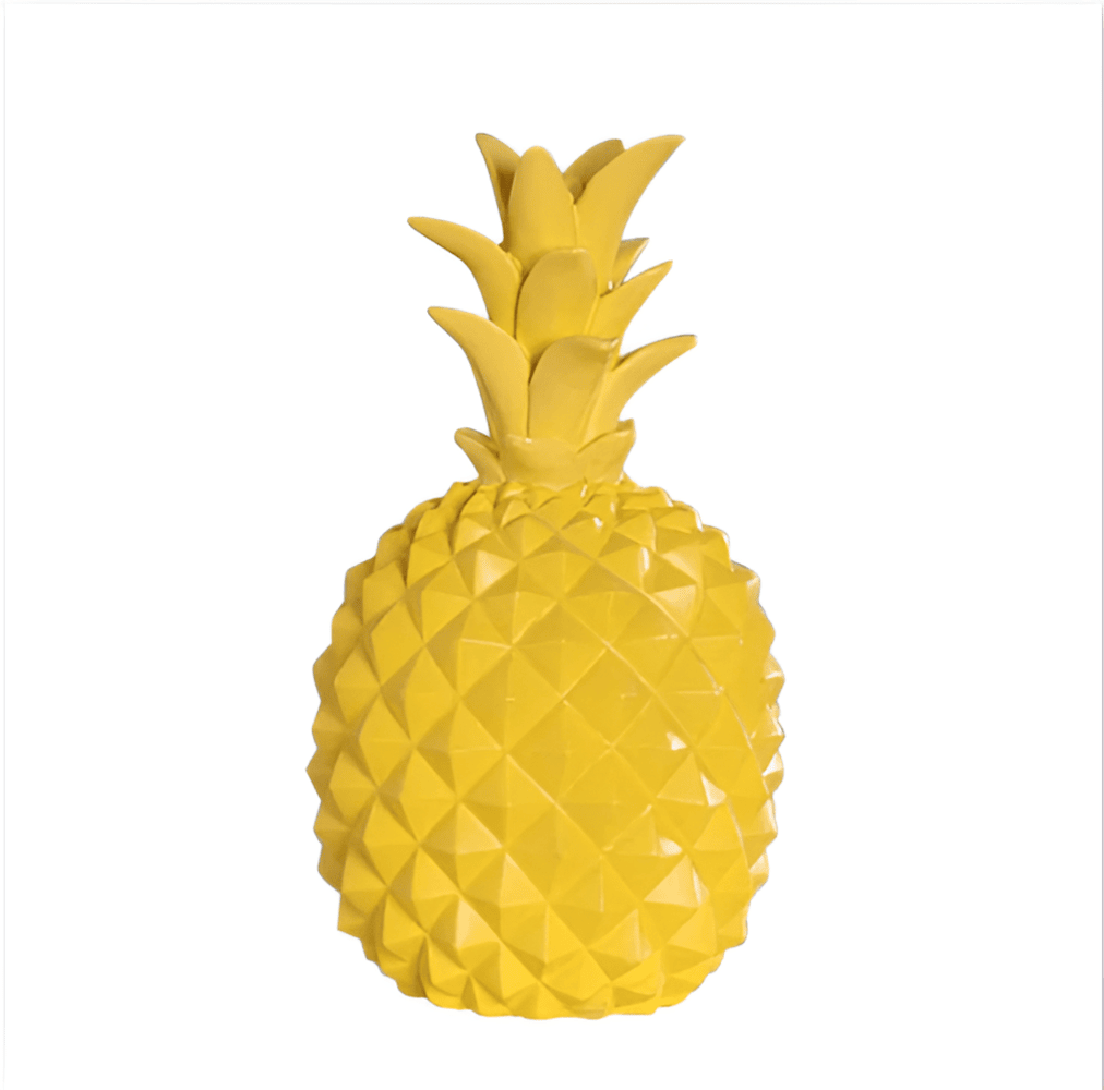Decoratieve Ananas Spaarpot van Resin voor een Stijlvol Interieur