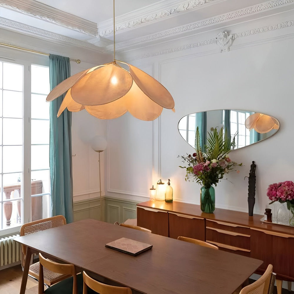 Hanglamp Bloemvorm Warm Licht Rustiek Sfeervol Interieur