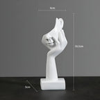 Abstrakt skulptur i moderne design – stilfuld dekoration i resin