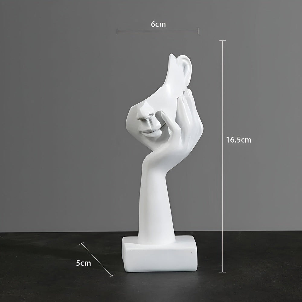 Abstrakt skulptur i moderne design – stilfuld dekoration i resin