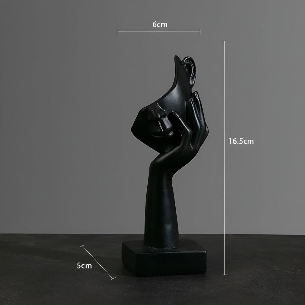 Abstrakt skulptur i moderne design – stilfuld dekoration i resin
