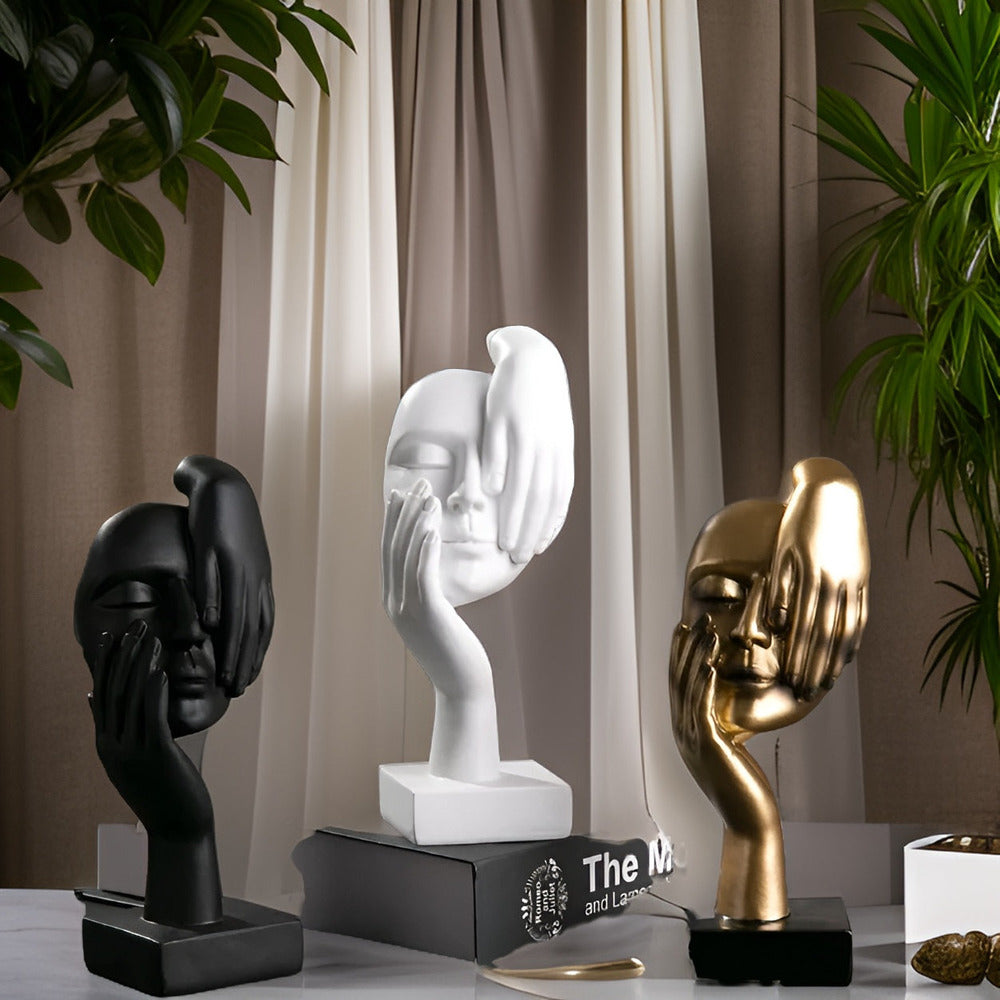 Abstrakt skulptur i moderne design – stilfuld dekoration i resin