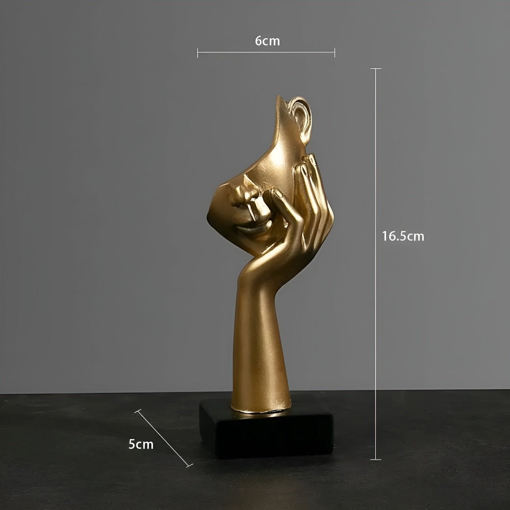 Abstrakt skulptur i moderne design – stilfuld dekoration i resin