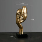 Abstrakt skulptur i moderne design – stilfuld dekoration i resin