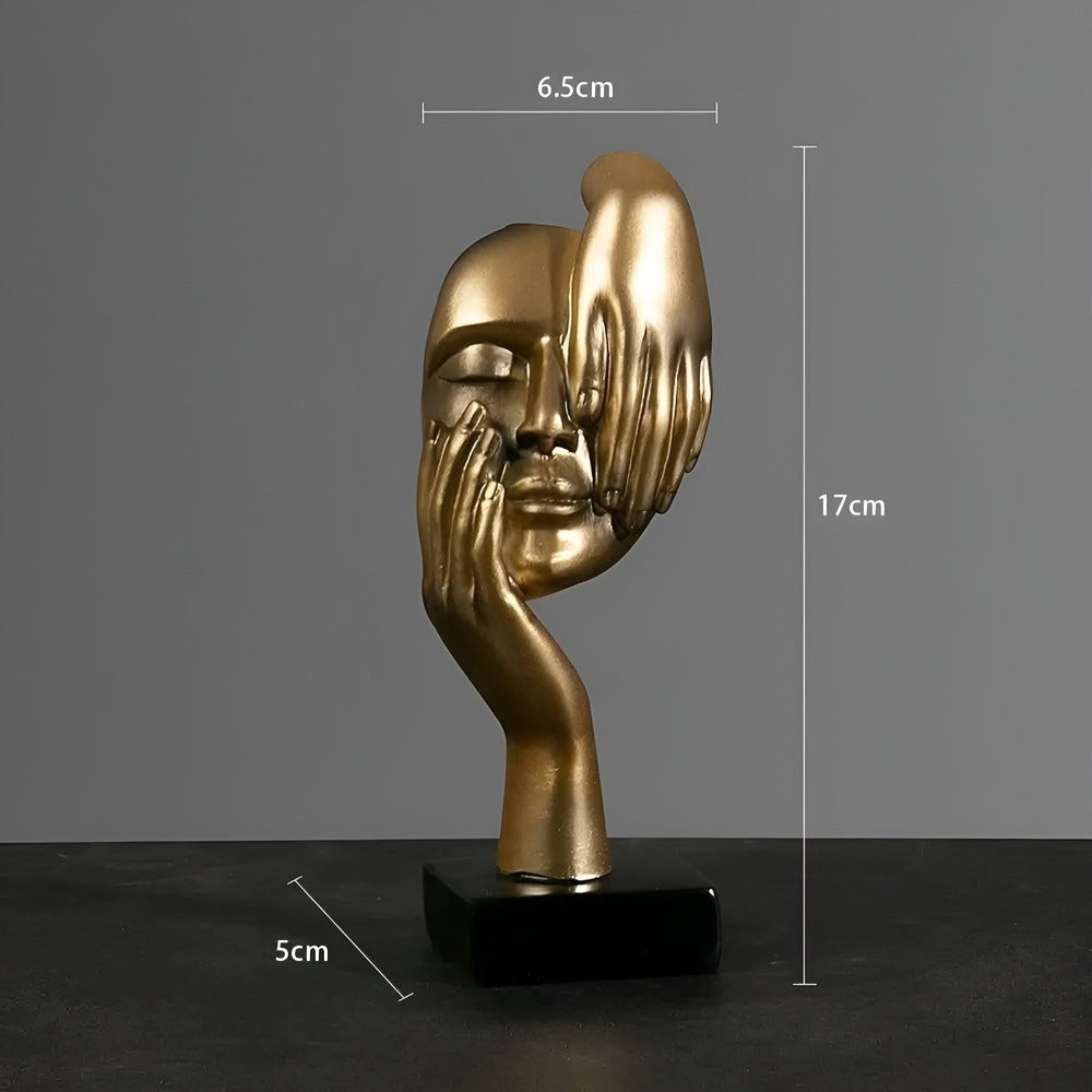 Abstrakt skulptur i moderne design – stilfuld dekoration i resin