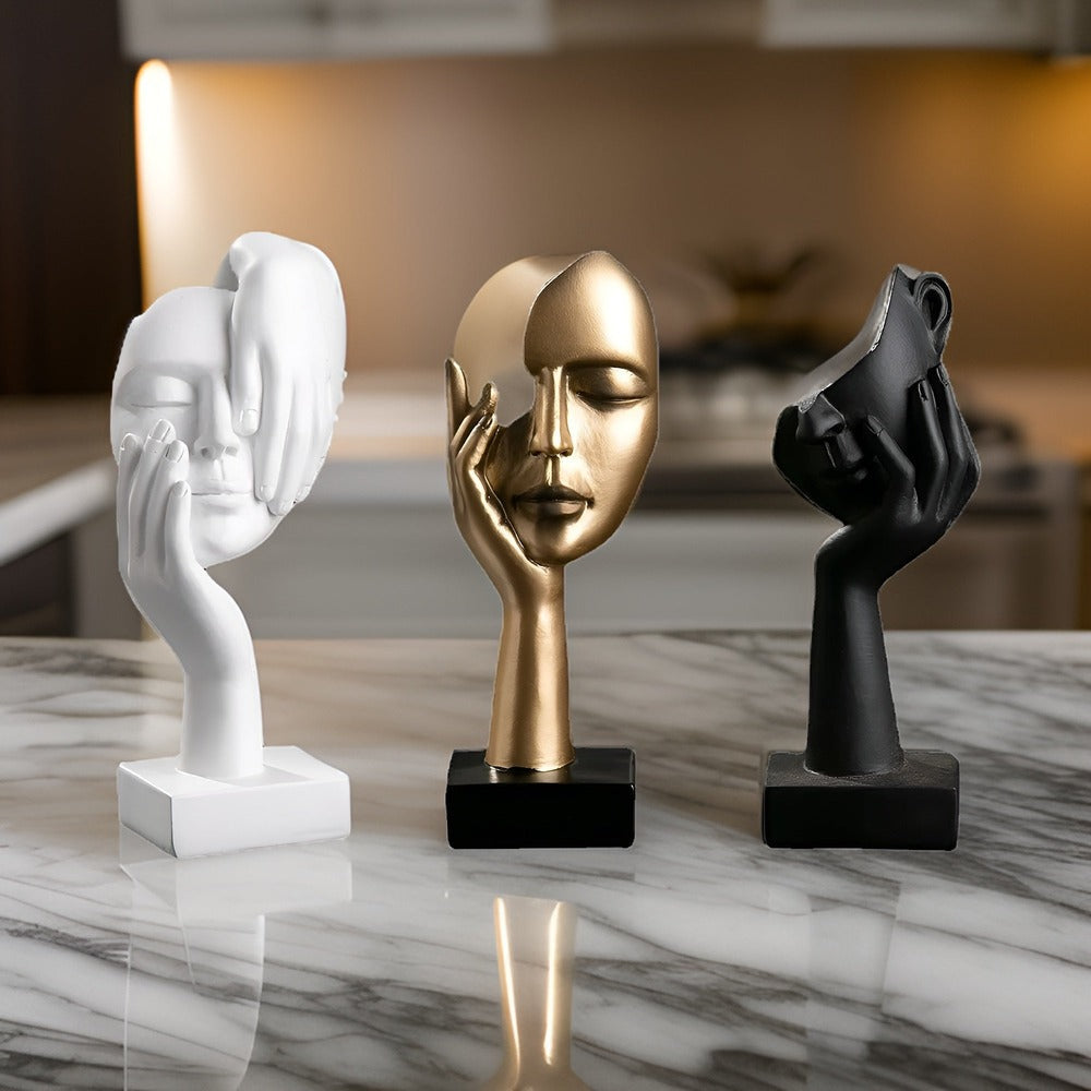 Abstrakt skulptur i moderne design – stilfuld dekoration i resin
