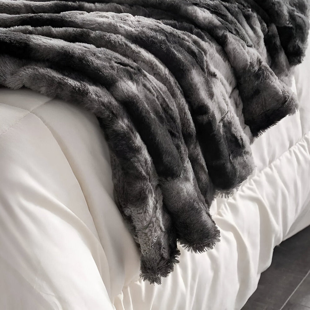 Fleeceplaid Met Zachte Structuur En Warme Comfortlaag Voor Winterdagen
