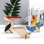 Houten LED Nachtlamp met Dierenmotief en Touchbediening voor de Kinderkamer