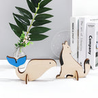 Houten LED Nachtlamp met Dierenmotief en Touchbediening voor de Kinderkamer